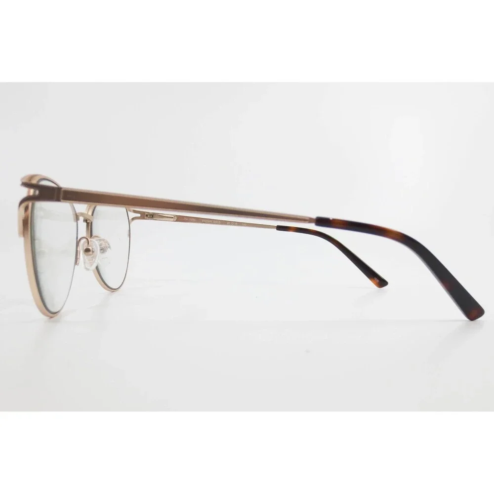 Chelsea Morgan CM 20244 Brown Gold Cat Eye Eyeglasses Frames 53-16-140 Metal